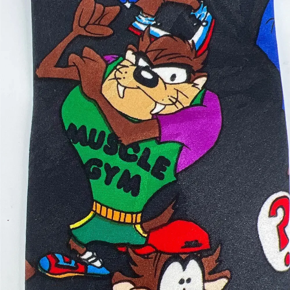 90s Taz Tasmanian Devil Looney Tunes Mania neck tie 1990s vintage